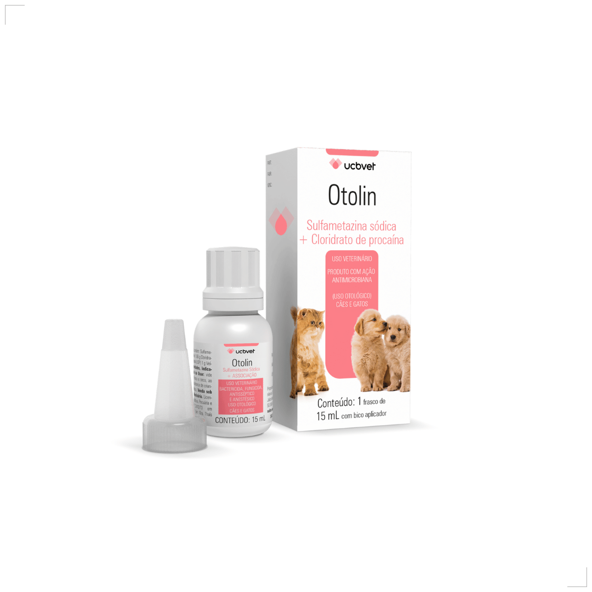 Otolin para Cães e Gatos UCB Vet 15 ml