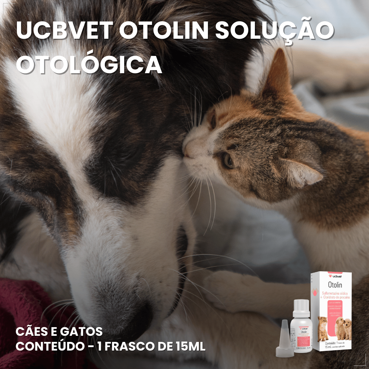 Otolin para Cães e Gatos UCB Vet 15 ml