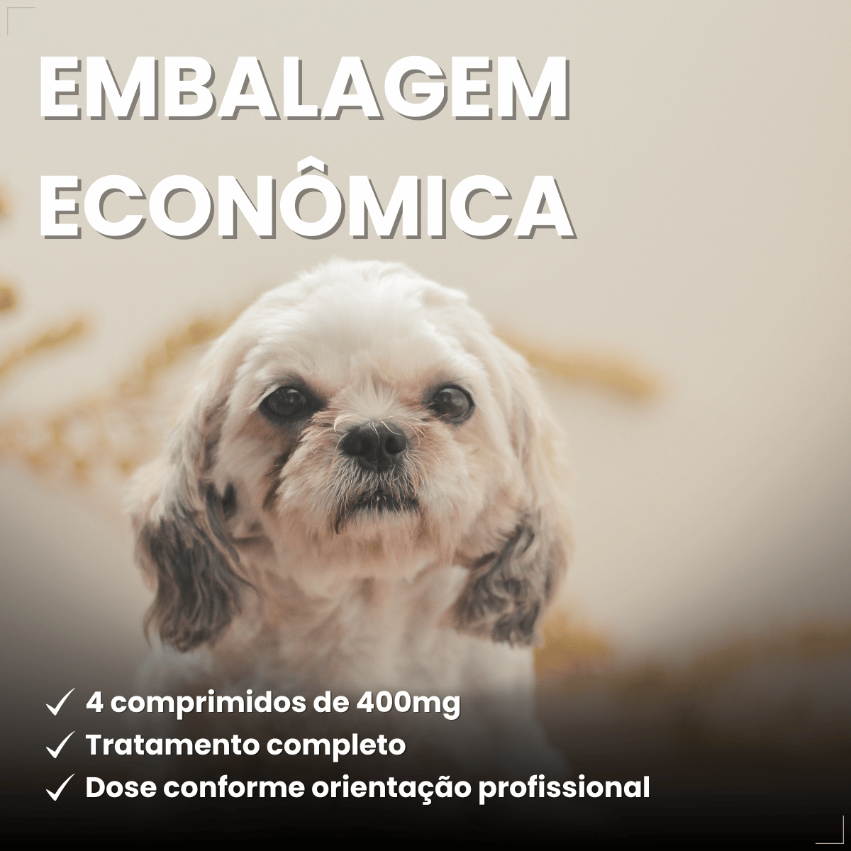 VermiCanis Plus 400mg 4 Comprimidos Cães 5kg