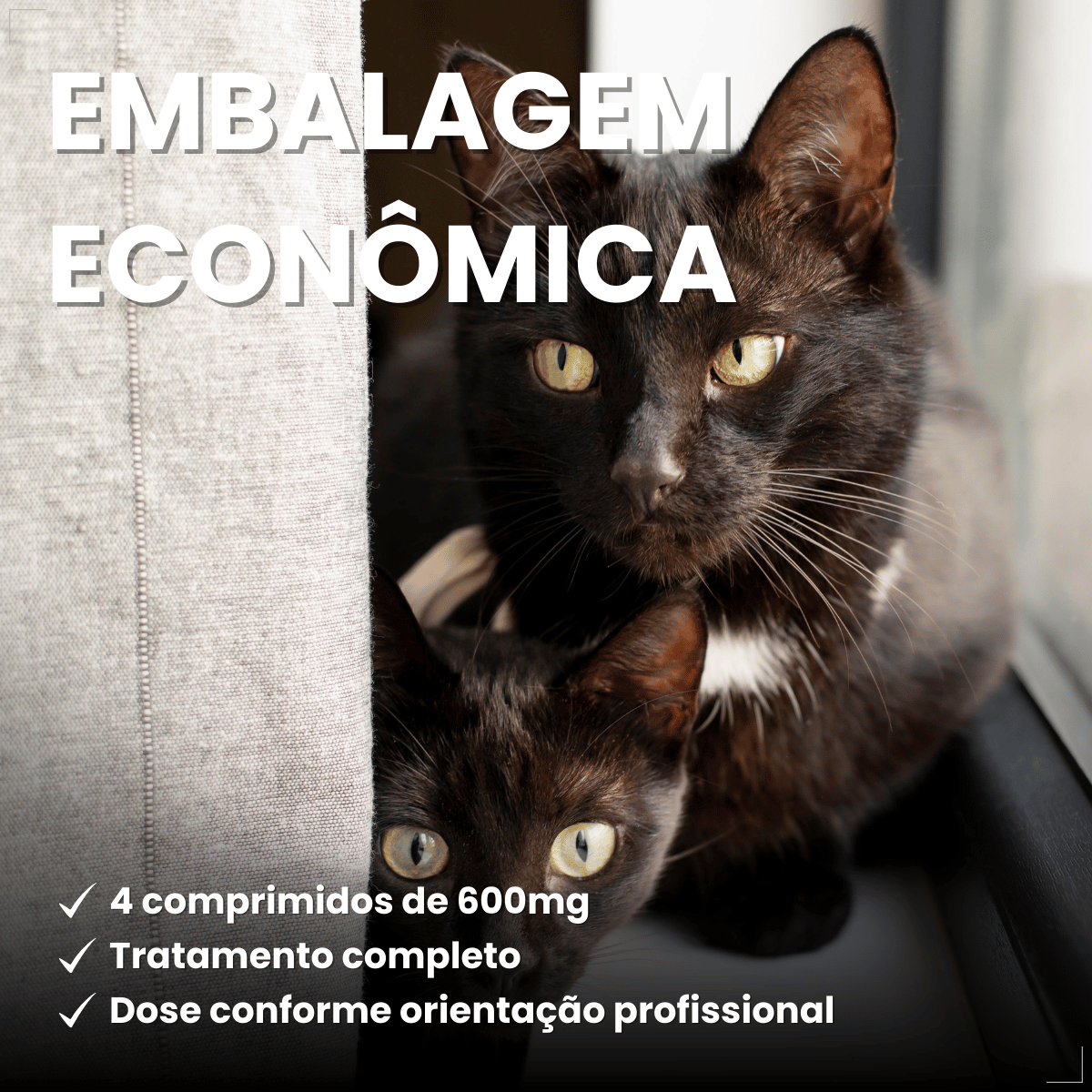 Vermífugo VermiCats Plus 4 Comprimidos Gatos 3kg