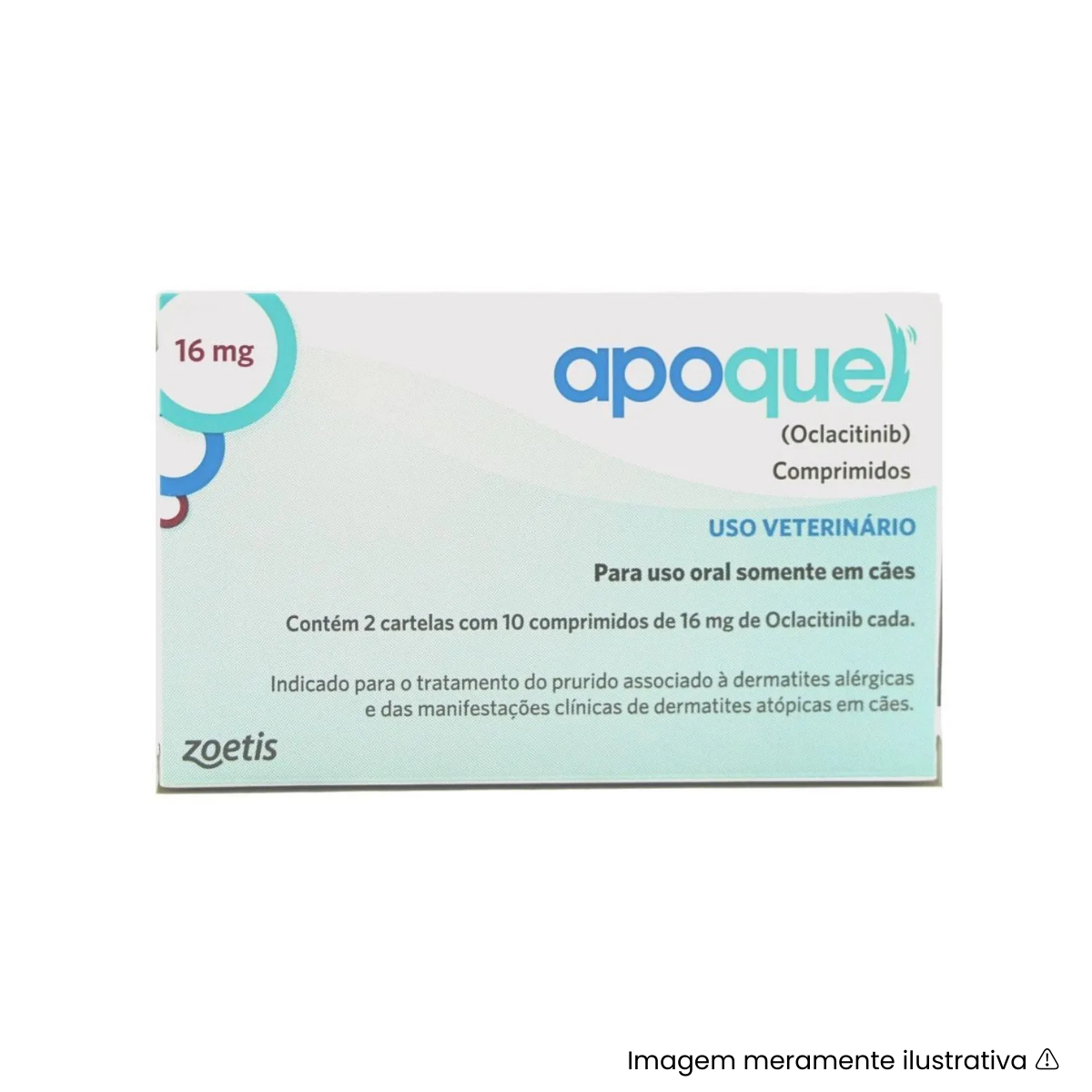 Apoquel Anti Coceira Zoetis Para Cães 16mg
