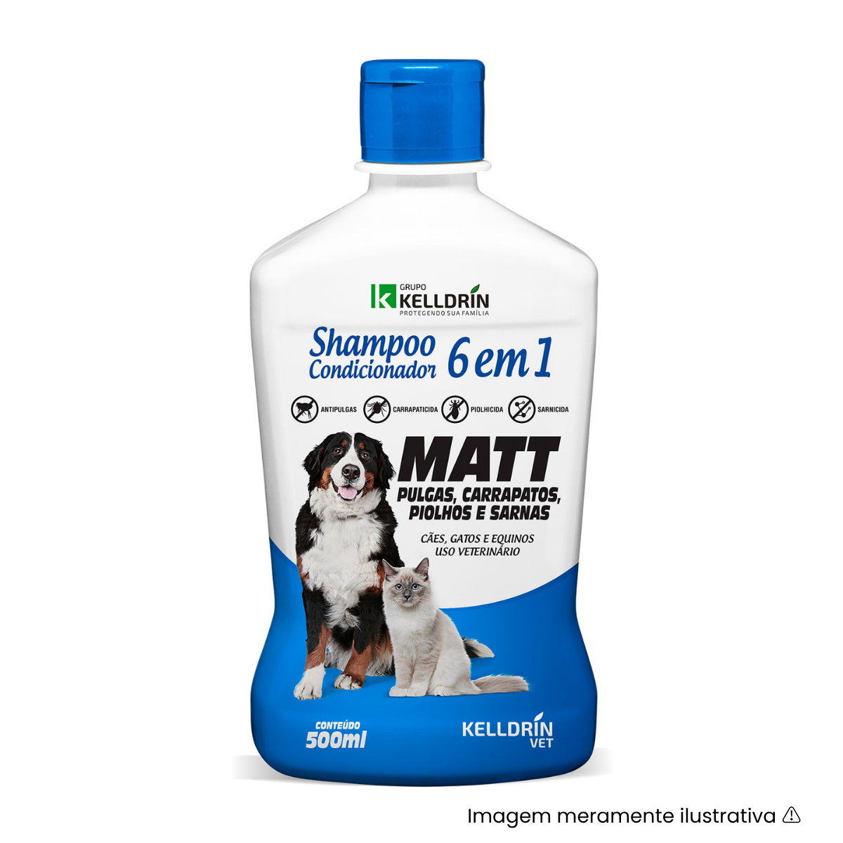 Shampoo Antipulgas Carrapatos Piolho Sarna Matt Cães Gatos
